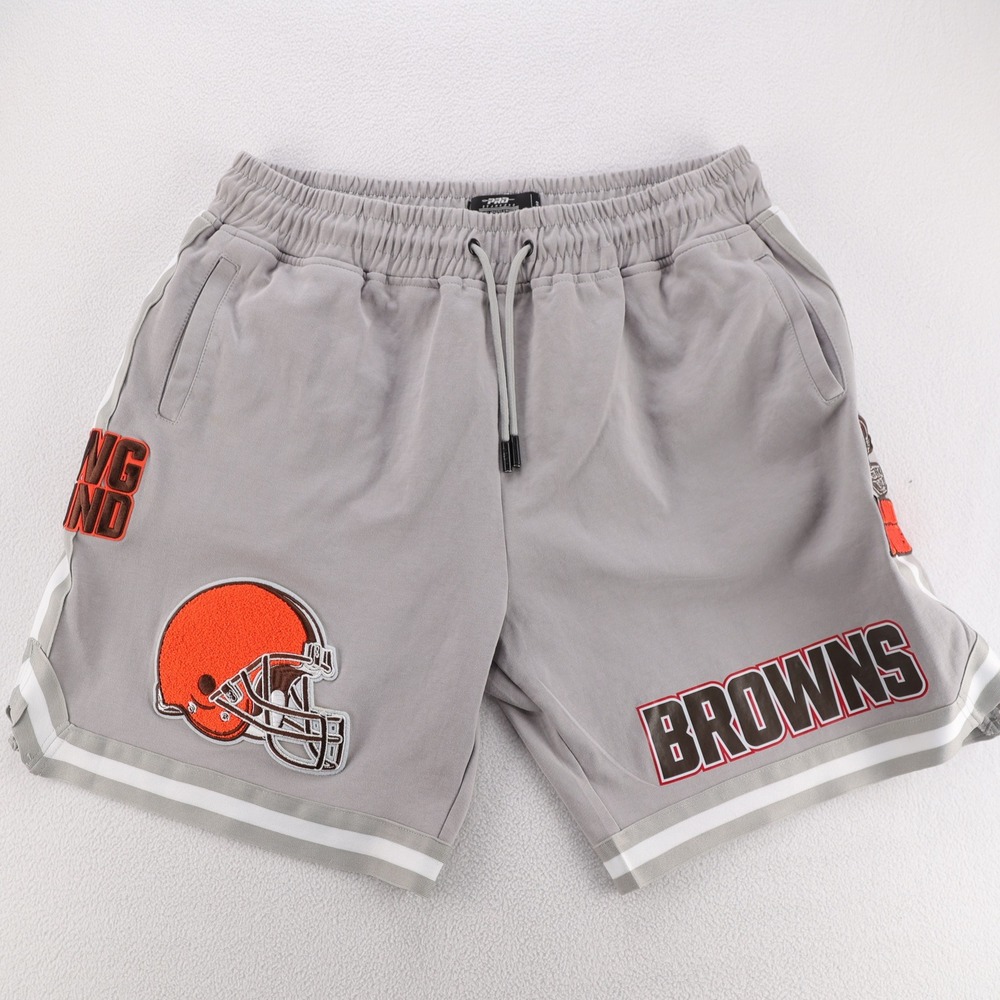 Pro Standard Cleveland Browns‎ Mens 3XL Gray Luxury Athletic Shorts Dawg Pound